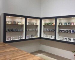 Custom Built-in Display Units with Integrated LED Lighting and Clean Finishes venetian 1